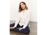 Chemisier manches longues uni BLANC Femme