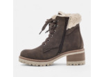 Bottines à lacets à talon Femme marron