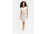Jupe en coton longueur genou