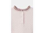 Robe bi-matière rose