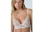 Soutien-gorge corbeille broderie fleurie