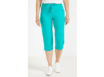 Pantalon corsaire fluide élastiqué dos