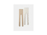 Lot de 2 collants à fleurs beiges ou blanc cassé pour filles