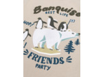 T-shirt gris animation banquise pour garçon