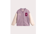 Haut de jogging lilas doublé chaud pour fille