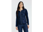 Cardigan bi-matière