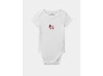 Lot de 3 bodies bébé fille à manches courtes en coton issu de l'agriculture biologique