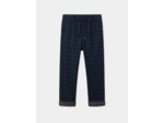 Pantalon bleu foncé à carreaux Garçon