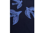 T-shirt marine imprimé oiseau pour fille
