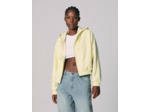 Sweat zippé à capuche vanille