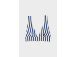 Triangle foulard sans armatures rayé haut de maillot