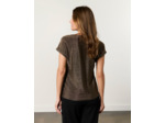 Top manches courtes brillant OR Femme