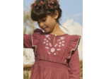 Robe gaze de coton brodée
