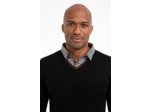 Pull Uni Col V Avec Chemise