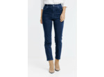 Pantacourt denim avec strass bleu