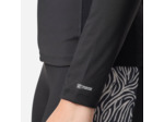 Tee shirt manches longues zippé aquagym aquabike Femme - Phoebe noir