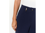Pantalon 7/8 droit uni MARINE Femme