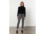 Pantalon 7/8 fuselé à chevrons ANTHRACITE Femme