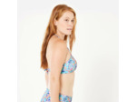 Haut de maillot de bain bandeau surf fleuri Femme - Laura multicolore