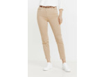 Pantacourt satin stretch avec broderie