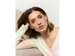 Pull épais contenant de la laine coloris dégradés ROSE Femme
