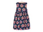 Robe noire à imprimé fleuri