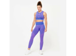 Legging seamless femme - bleu et rose