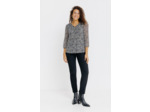 T-Shirt Col V Manches 3/4