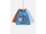 Tee Shirt Manches Longues Bleu