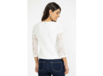 Cardigan uni manches 3/4