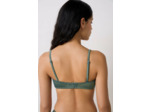 Bandeau coques fines bretelles amovibles haut de maillot irisé