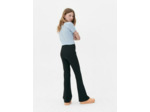 Pantalon évasé côtelé