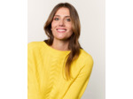 Pull épais uni JAUNE Femme