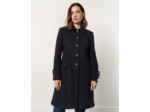 Redingote mi-long uni MARINE Femme
