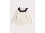 Brassière beige à manches longues pour bébé fille