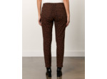 Pantalon 7/8 slim imprimé léopard MARRON Femme