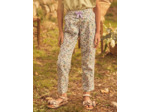 Pantalon à fleurs