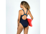 Maillot de bain de natation une pièce femme kamiye form bleu