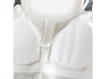 Maillot de bain 1 pièce natation Femme - Heva Joy zip kaki