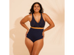 Maillot De Bain 1 Pièce Femme Mia Dif Bleu Foncé. Bonnet D/E