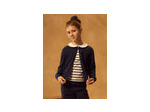 Gilet bleu marine pour fille
