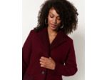 Manteau mi-long uni BORDEAUX Femme