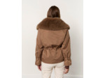 Parka courte unie TAUPE Femme