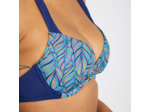 Haut de maillot de bain push up femme - elena foly turquoise