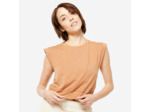Ts crop loose yoga beige