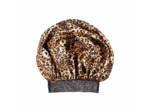 DIAMOND BLING BONNET SJ LEOPARD RED