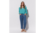 Pantalon cropped rond uni BLEU CLAIR Femme
