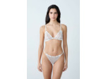 String en tulle broderie fleurs