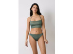 Bandeau haut de maillot à nouer irisé