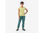 T-shirt d'escalade confortable femme, Vertika jaune, Montse Galbany
